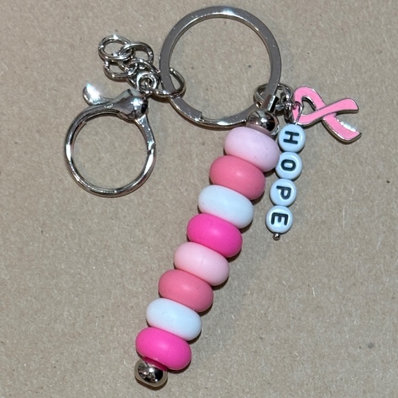 Silicone Inspiratonal Beaded Keychain - Hope - Picture 1 of 2